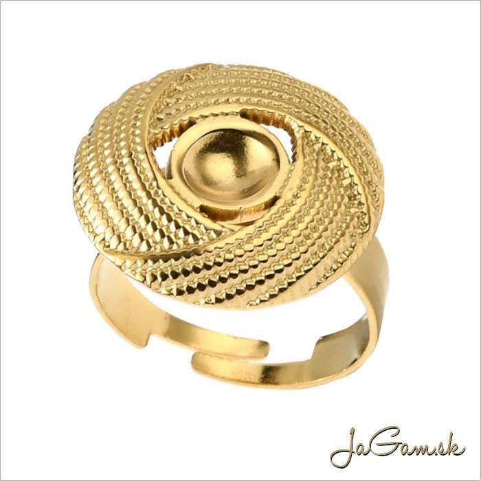 Základ na prsteň s lôžkom CHIRURGICKÁ OCEĽ 6mm, 1ks (CH1773g)